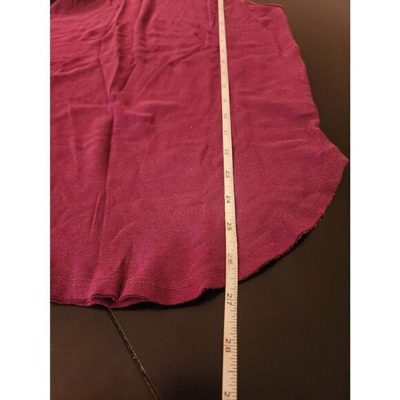 Free People Magenta mock neck tank tunic size Medium NWOT - Picture 6 of 6